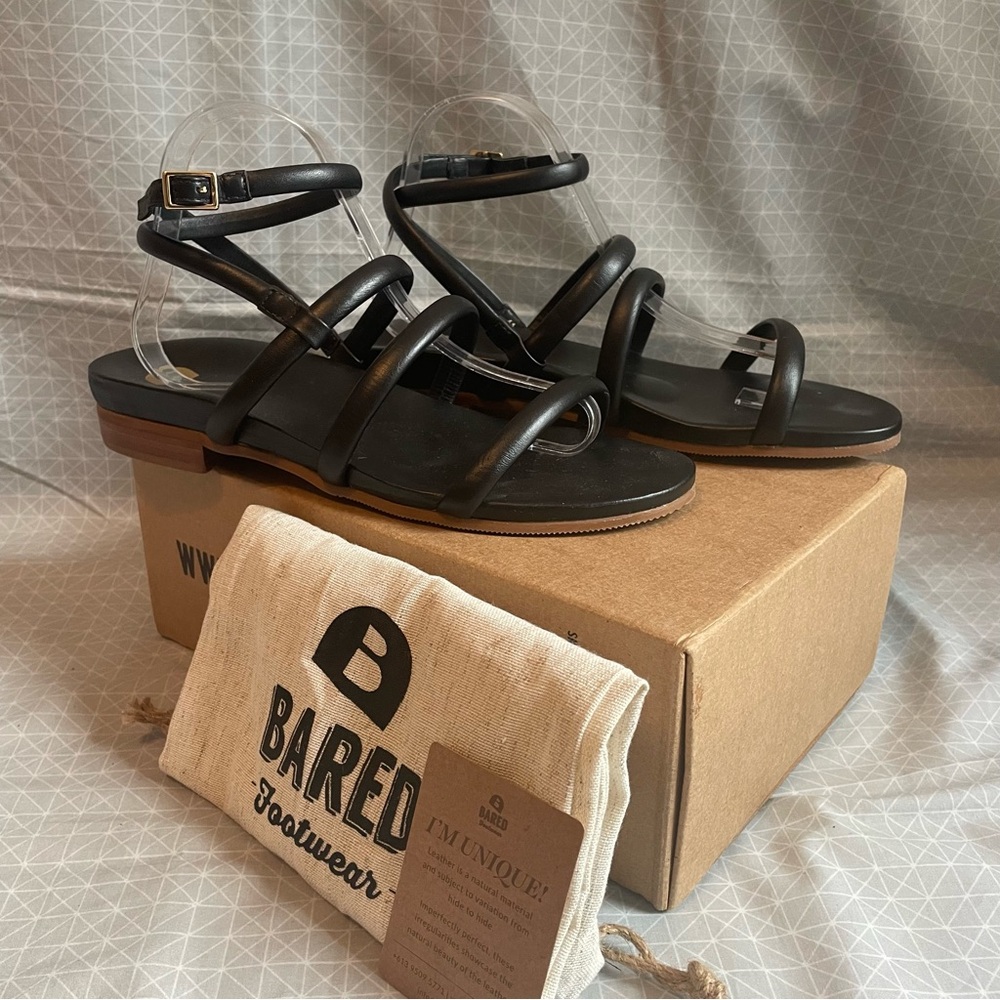 Bared Footwear Black Sandals